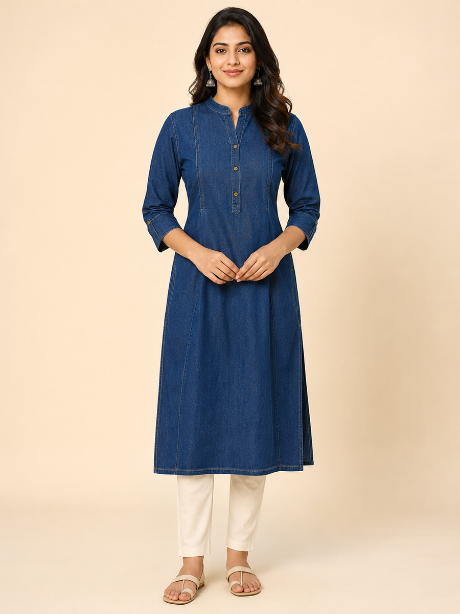 Indigo Denim Kurti