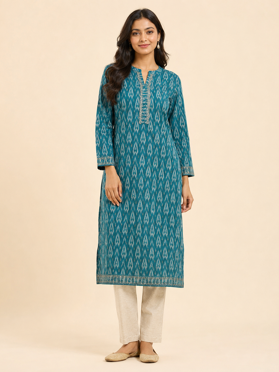 Ikat Relaxed Kurta
