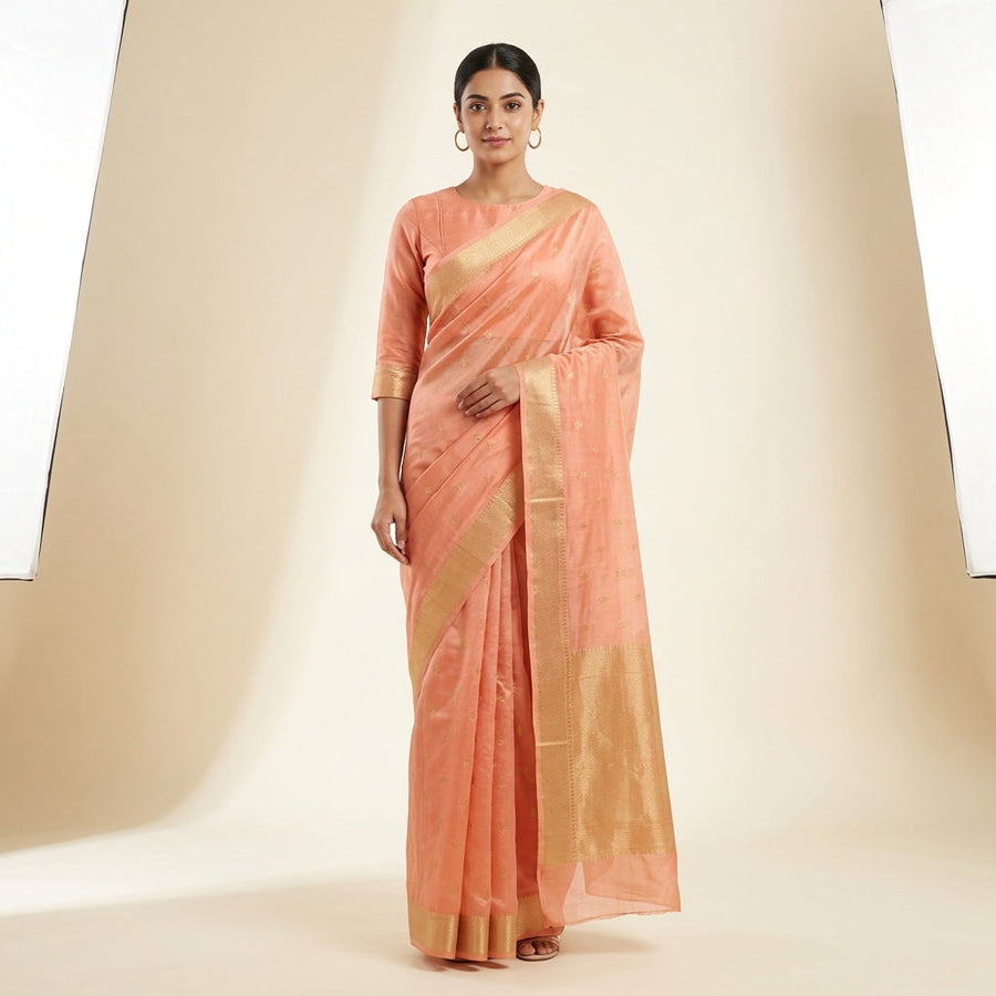 Chanderi Buti Saree
