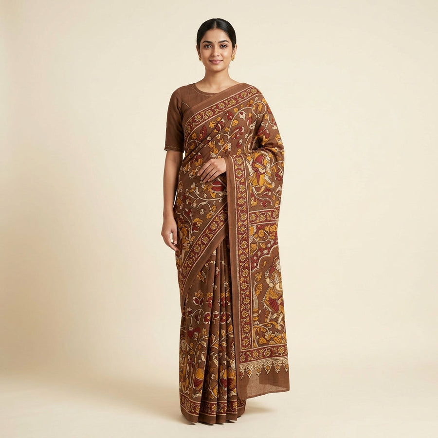 Organza Floral Saree