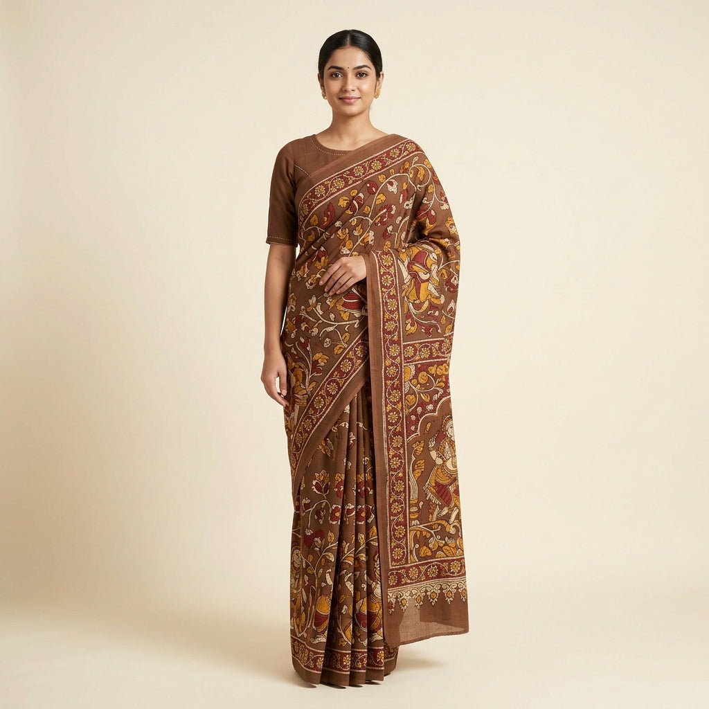 Organza Floral Saree