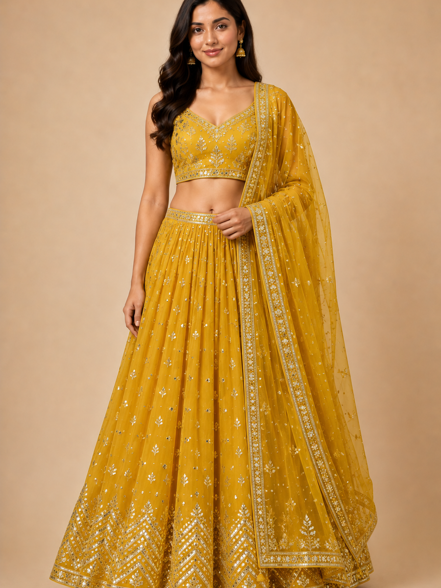 Gota Patti Lehenga Set