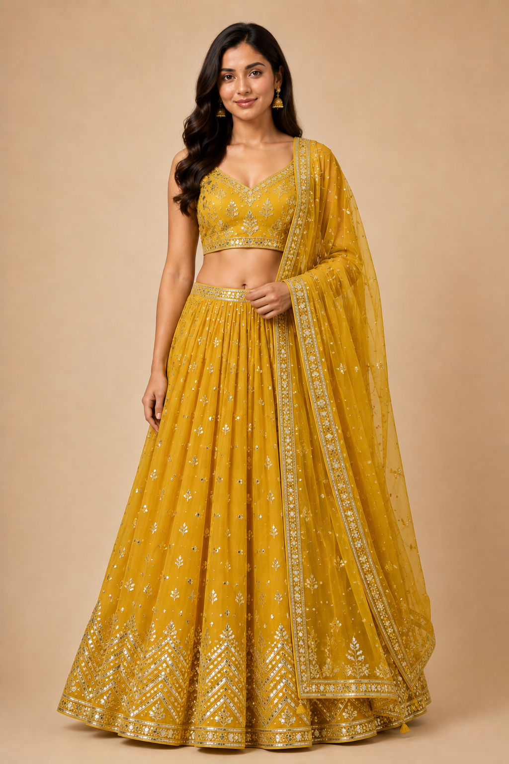 Gota Patti Lehenga Set