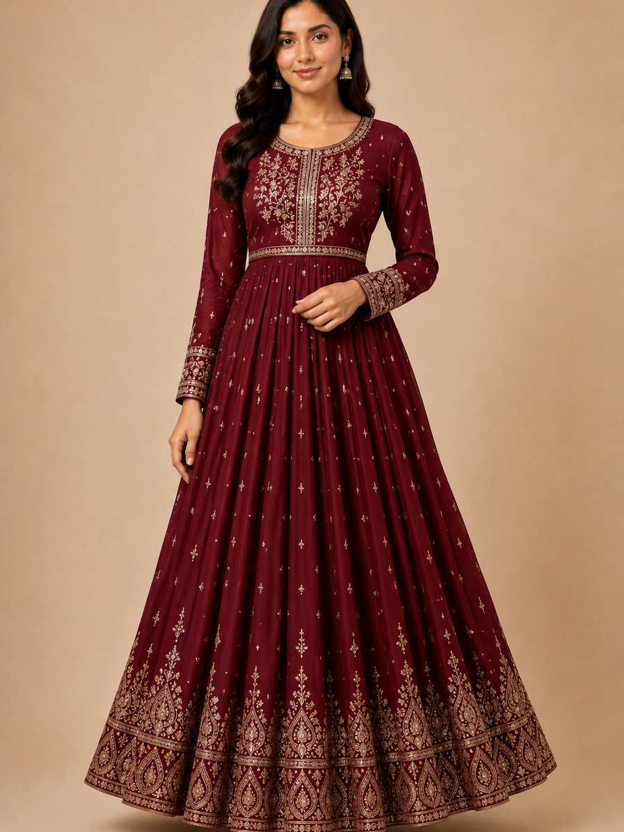 Flared Anarkali Dress