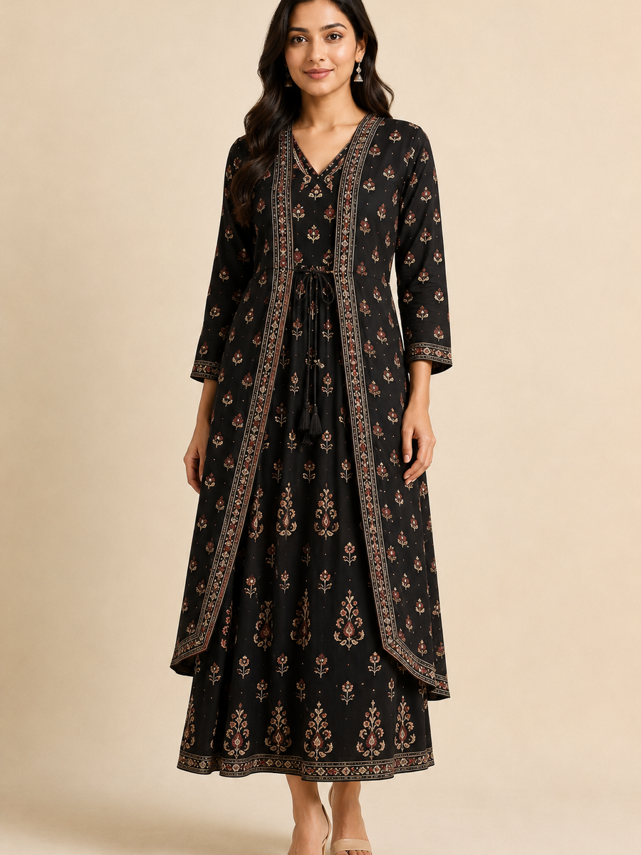 Jacket Style Ethnic Dress