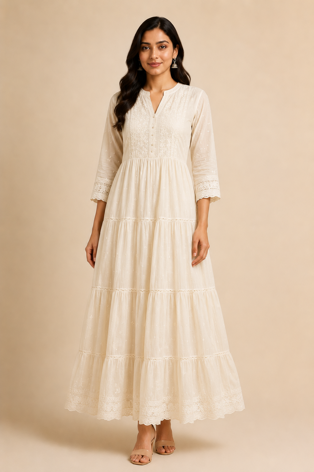 Tiered Kurta Dress
