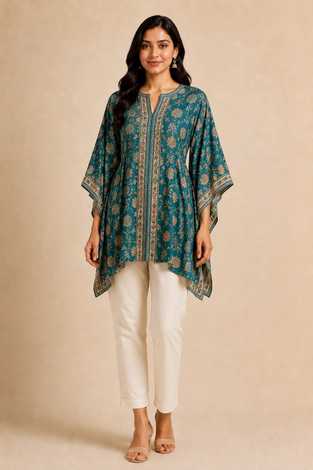 Printed Kaftan Tunic