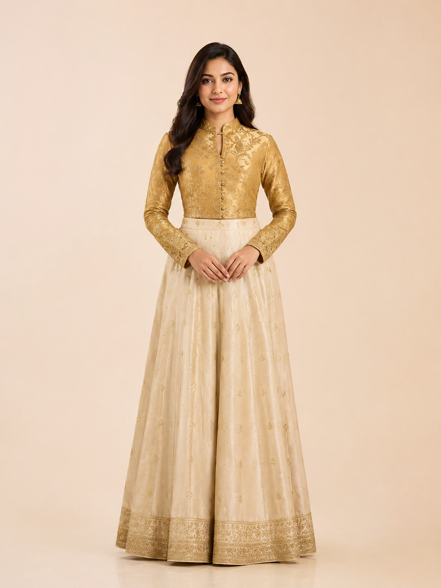 Chanderi Crop Top