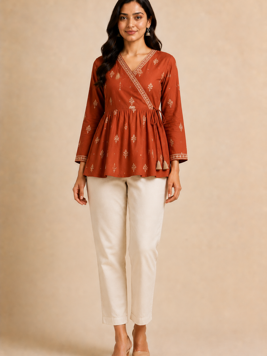 Tie-Up Angrakha Top