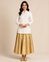 Brocade Midi Skirt