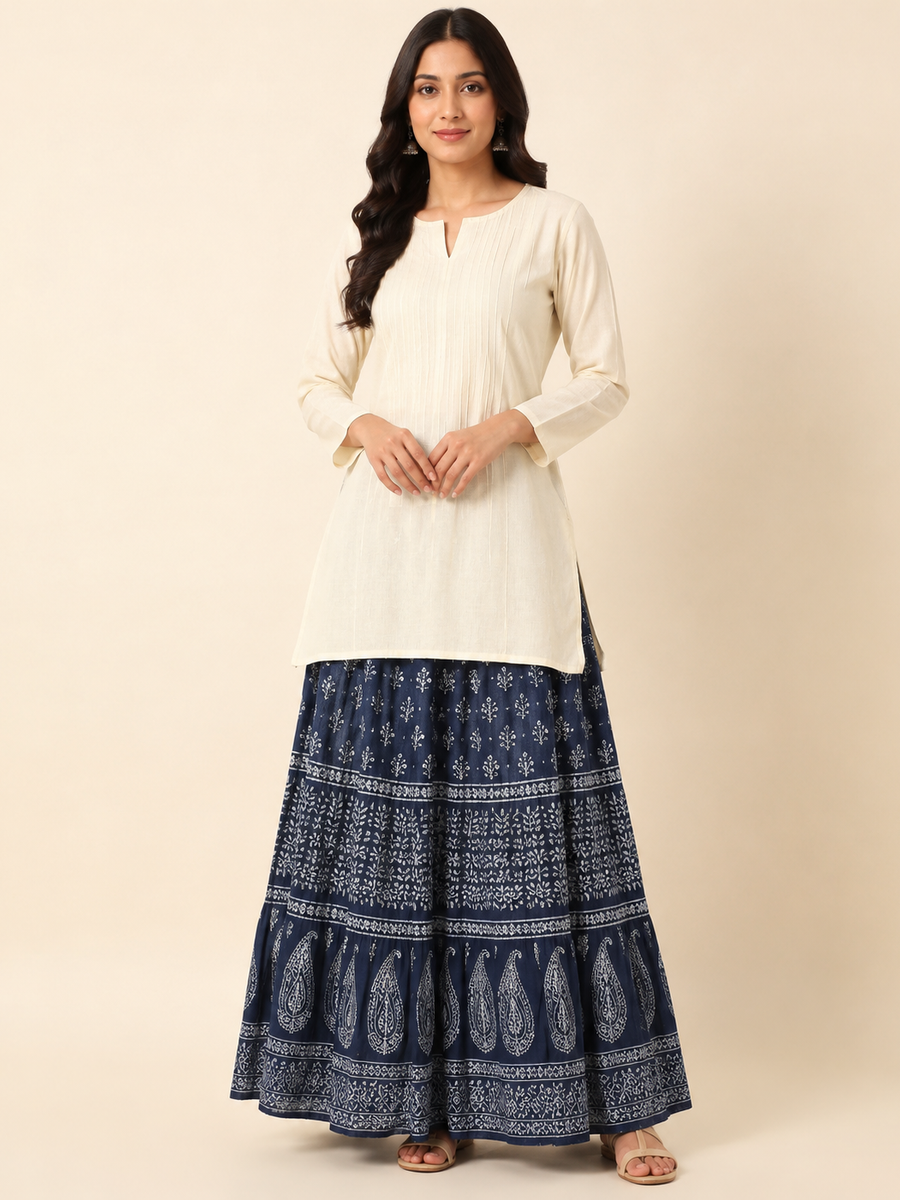 Printed Cotton Skirt