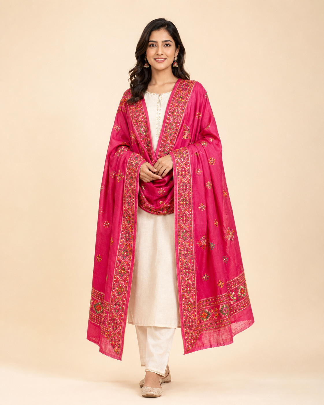 Phulkari Inspired Dupatta