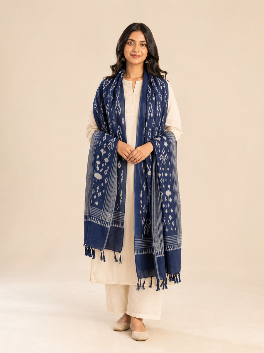 Ikat Cotton Stole